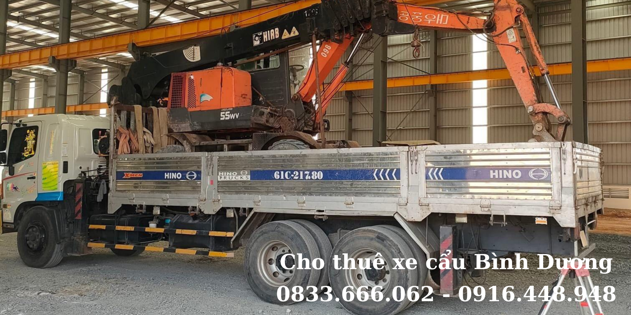 Khu vực phục vụ dịch vụ xe cẩu tại Bình Dương